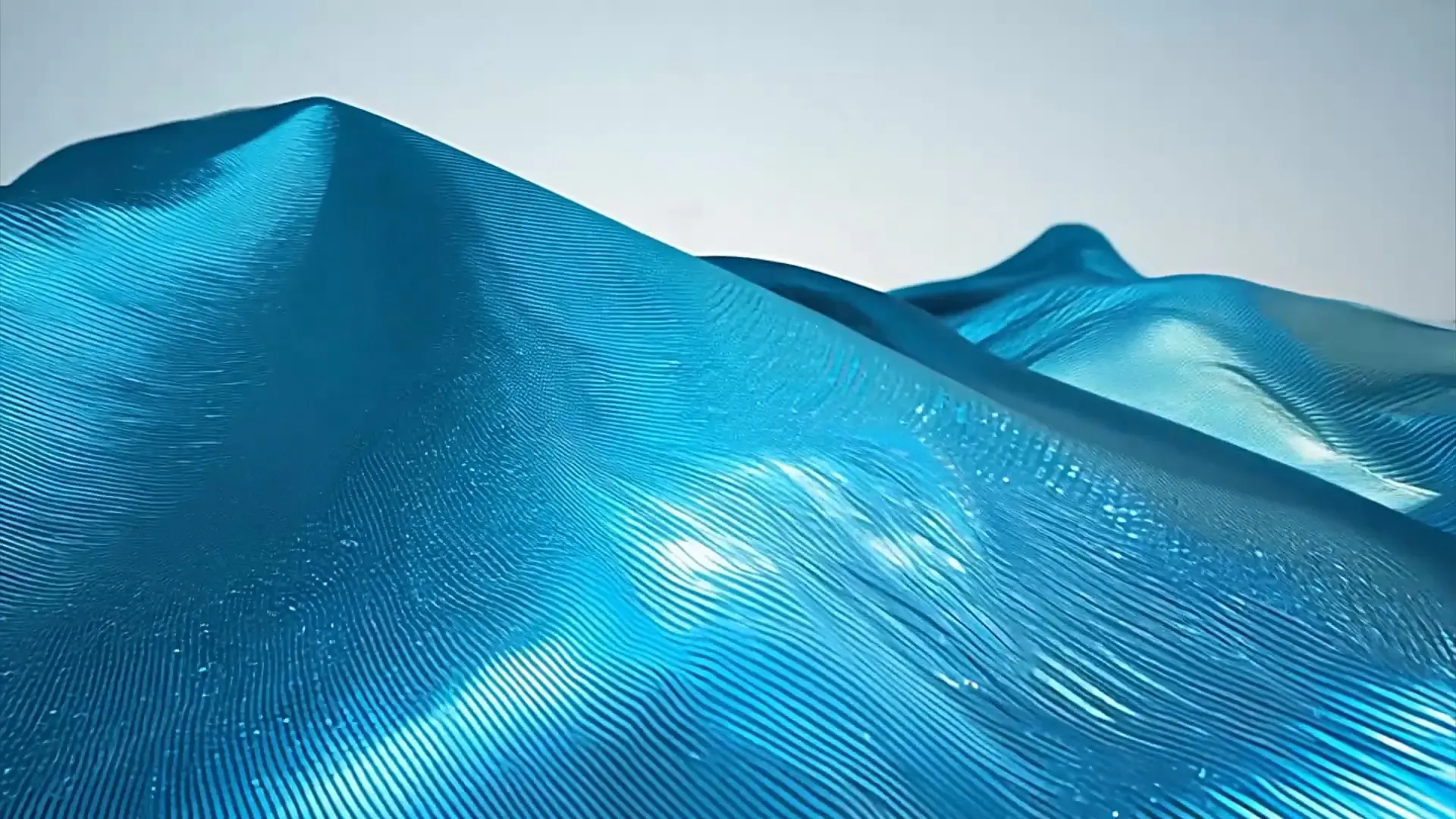 Smooth Blue Fabric Wave Background for Title Animation